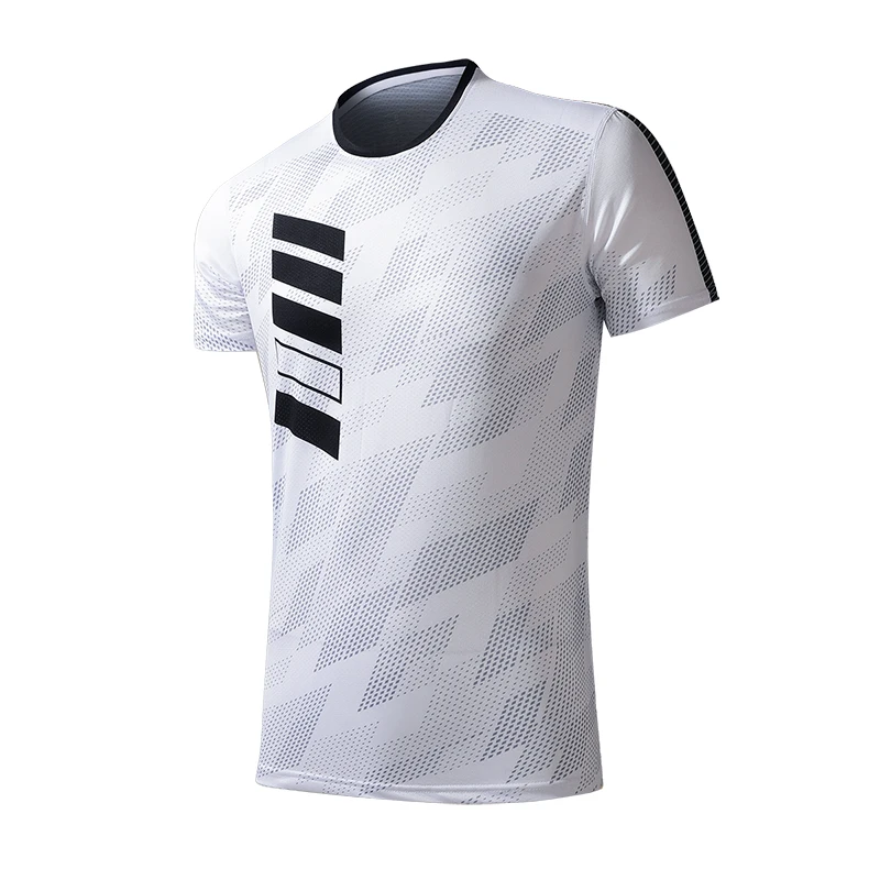 

2023 Summer Men's T-Shirt Fashion Sports Casual Short Sleeve Ice Silk Quick Dry Breathable Top Jogging Fitness Slim Short Sleeve