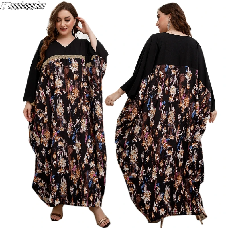 Рамадан платье-пуловер с рукавом летучая мышь скромное этническое арабское