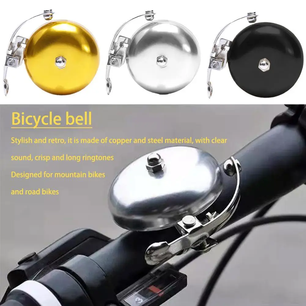 

1pc Universal Retro Bicycle Bell Warning Sound Aluminum Alloy Mountain Bike Loudly Horn Bell Outdoor Sport Cycling Accessory