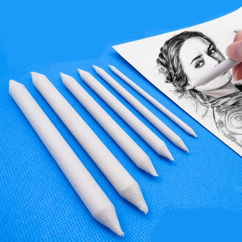 3/6 шт./компл. смешивающая палочка для растушевки с пятнами рисования на белом угле