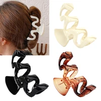 women french wave clip large back head hair clip vintage elegant temperament hairpin headband korean hair accessories headwear