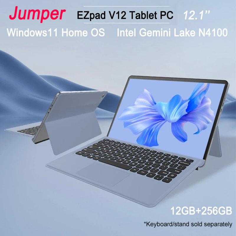 

Jumper EZpad V12 Tablet PC Windows11 Home OS Intel Gemini Lake N4100 Quad Core 12GB RAM 256GB ROM 12.1'' IPS Screen 5MP Camera
