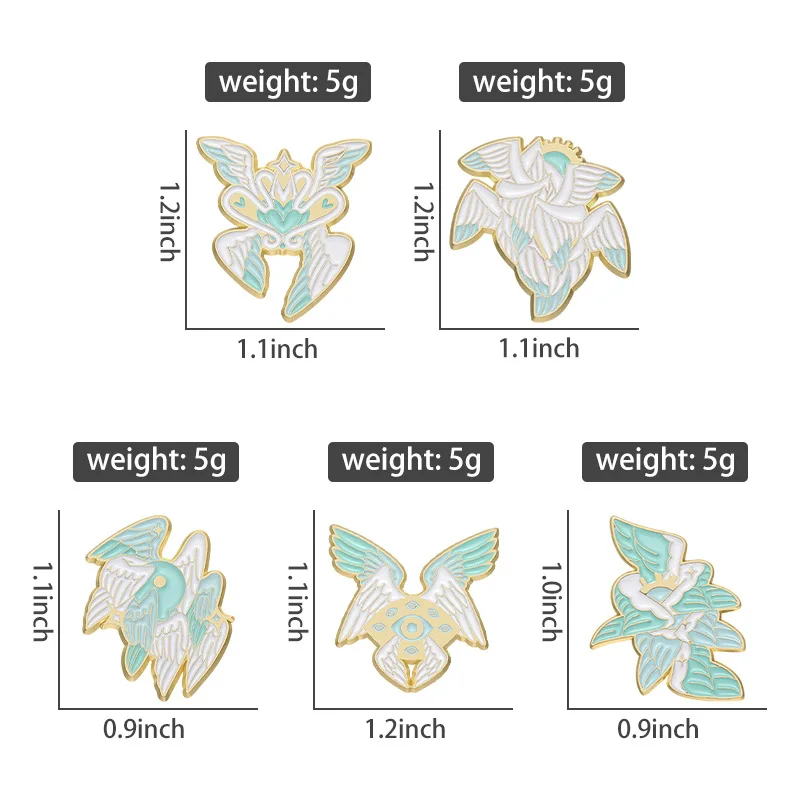 Ophanim Трон Ангел Эмалированная Булавка Крутая Эстетическая Библически Точная