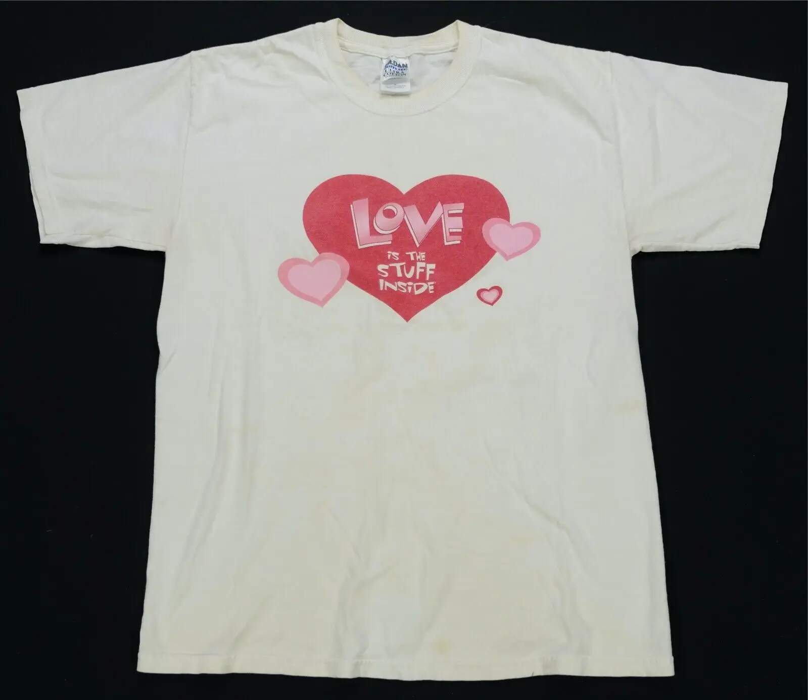 Редкая Винтажная футболка с надписью строить медведя Love Is The Stuff Inside 90s 2000s M