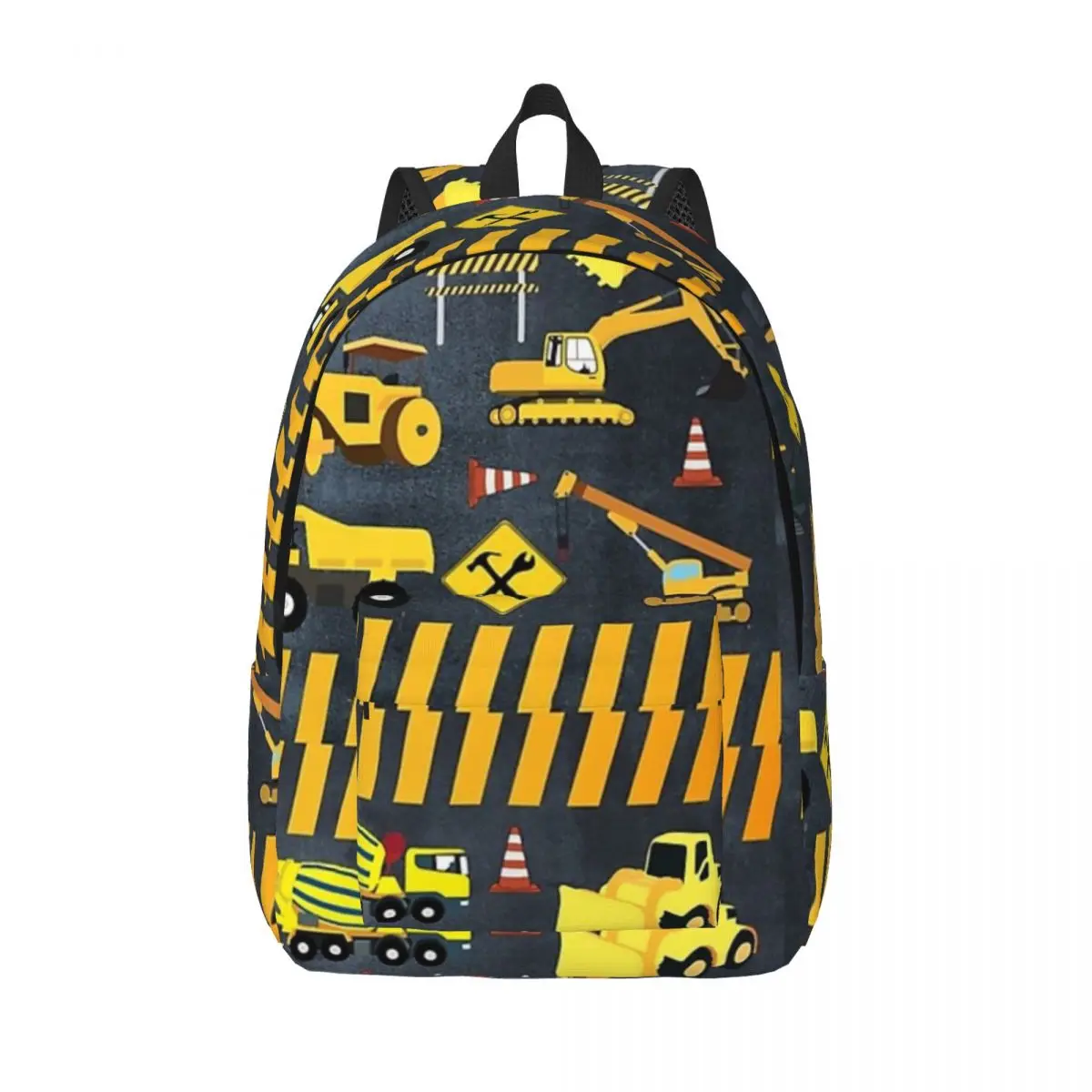 

Construction Trucks Heavy Machinery Kids Boy Woman Backpack Bookbag Casual Shoulder Bag Portability Travel Rucksack School Bags