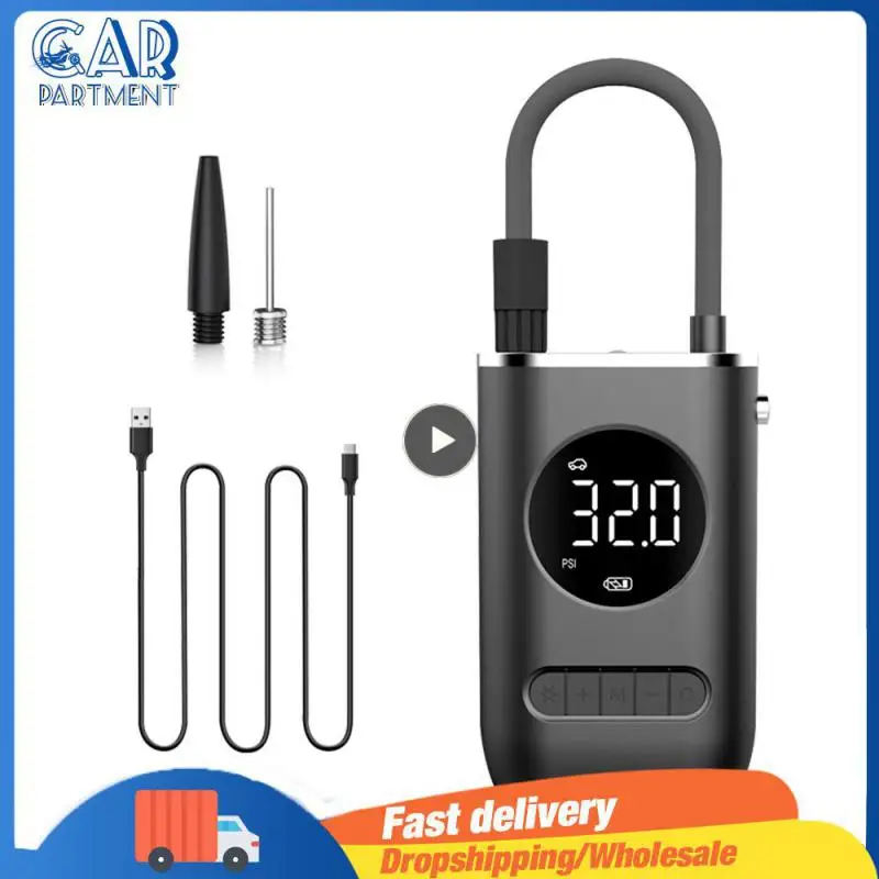 

1/2/3 шт. Электрический автомобильный насос, Мини Портативный беспроводной воздушный компрессор, воздушный насос с цифровым дисплеем для автомобиля, мотоцикла