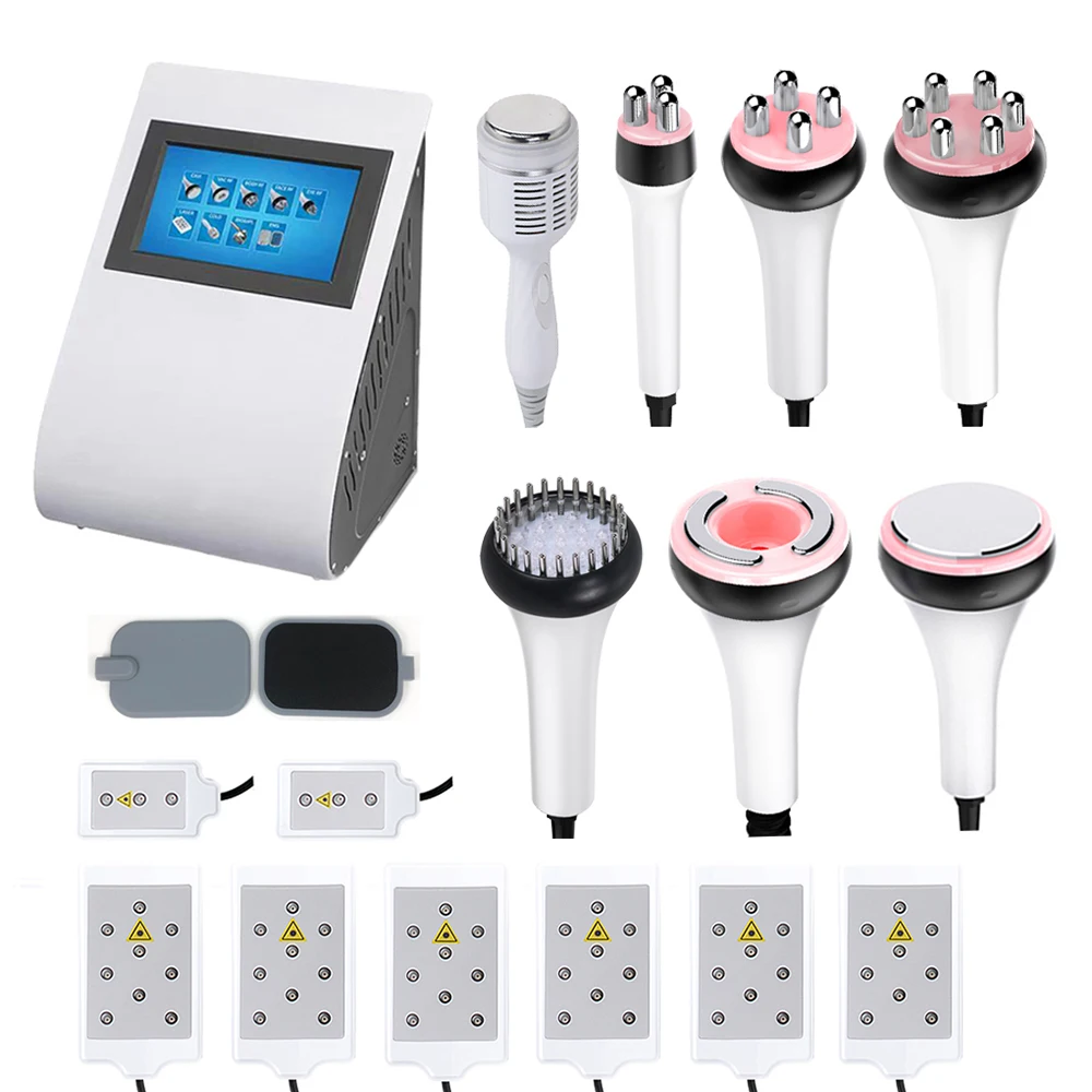 

9 In 1 40K Ultrasonic Cavitation Vacuum RF Radio Frequency Skin Lifting Lipo Laser 8 Pads Body Slimming Machine EMS Phototherapy