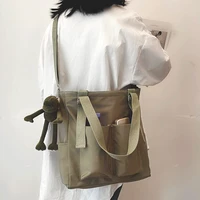 womens shopper bag fashion zipper handbags nylon waterproof solid crossbody large capacity tote shoulder storage bags for women