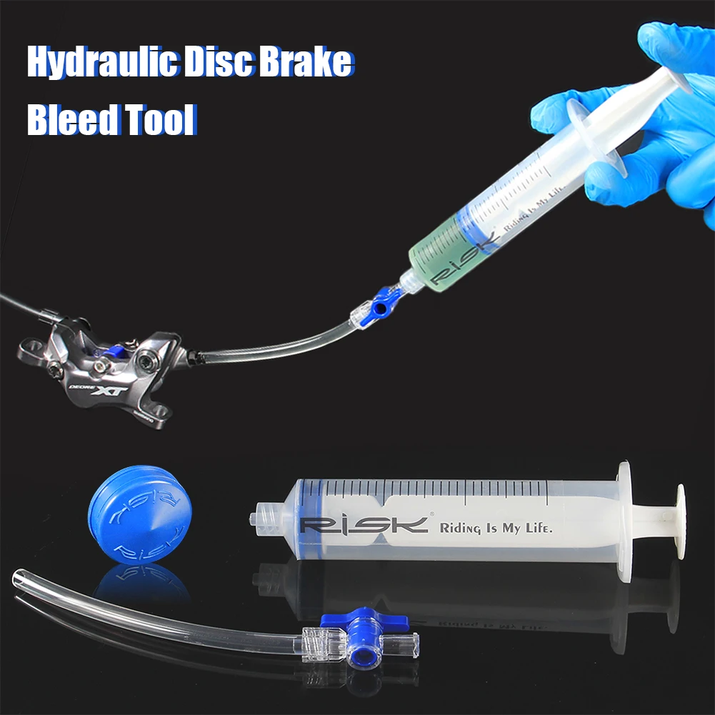 

Bicycle Hydraulic Brake Bleed Kit Disc Brake Oil Bleed Syringe Tool MTB Bike Disc Brake Oil Bleed Repair Tool