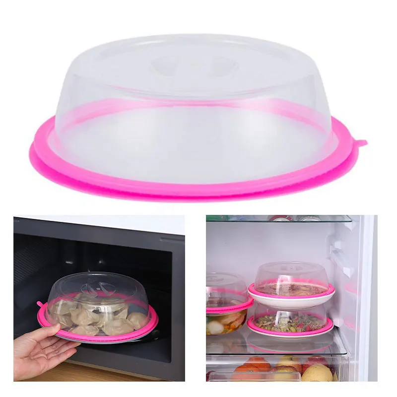 

Microwave Splash-proof Cover Collapsible Food Cover Hollow-out Drain Basket With Handle Refrigerator Kitchen Food Storage Tool