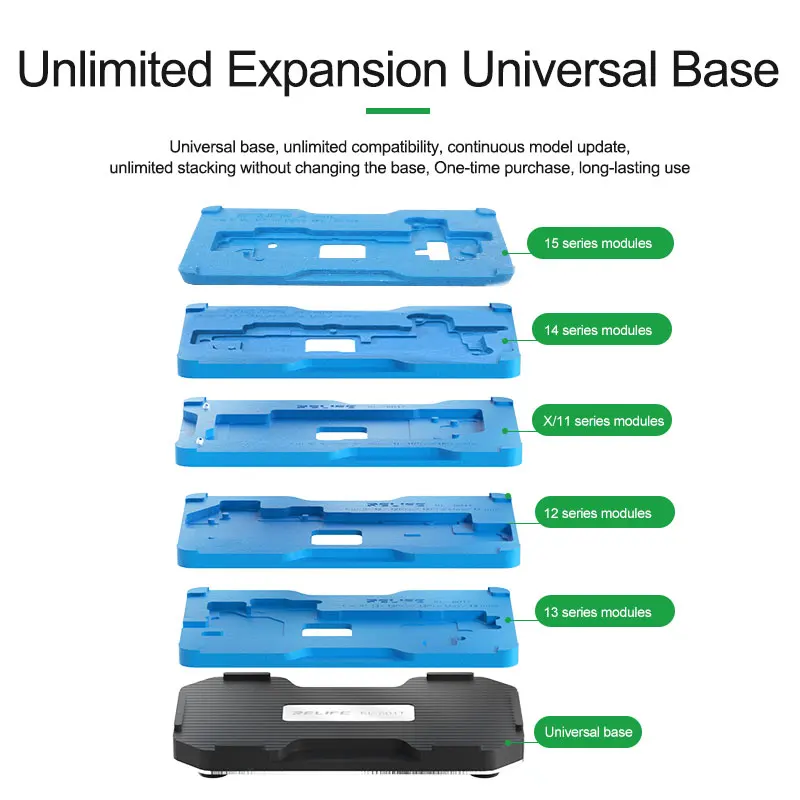 Трафарет RELIFE RL-601T 22 в 1 для iPhone X ~ 14 15 Pro Max материнская плата среднего слоя