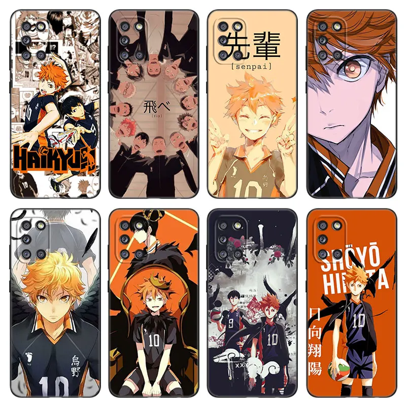 Haikyuu!! Anime Phone Case For Samsung Galaxy A11 A30 A40 A41 A01 A03 Core A02 A10 A20 S A5 2017 A6 A8 Plus A7 2018 Black Cover