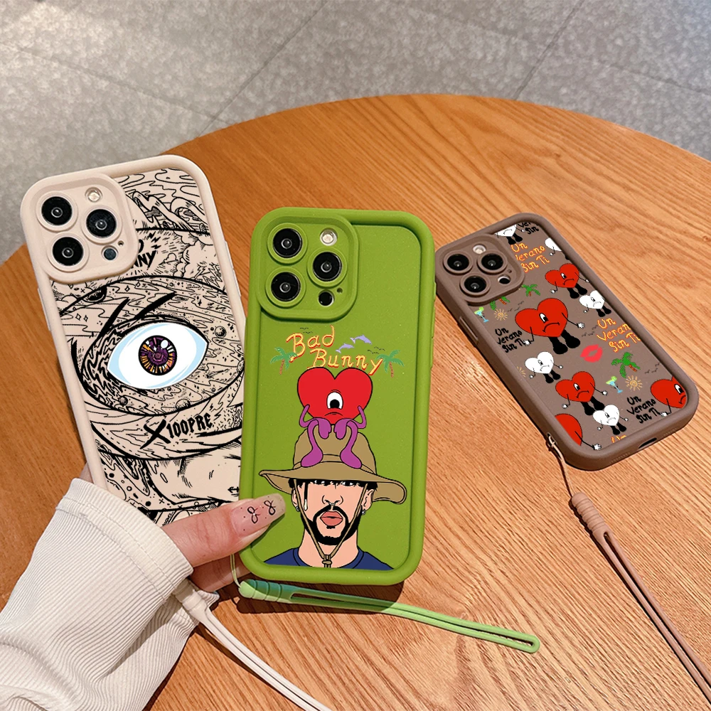 Чехол Yo Perreo Sola Bad Bunny чехол для телефона IPhone 15 14 13 12 11 Pro Max Mini XR XS X 7 8 SE Plus мягкий