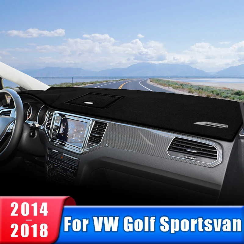 

Car Dashboard Cover For Volkswagen VW Golf Sportsvan 2014 2015 2016 2017 2018 Instrument Desk Sun Shade Non-slip Pad Accessories