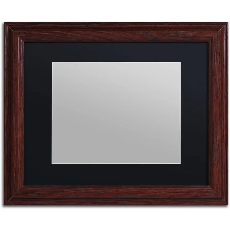 

Heavy-Duty 11x14 Wood Picture Frame with 8x10 Black Mat