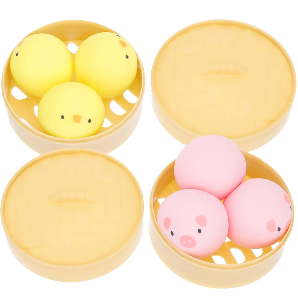 

Simulated Buns Party Favors Cartoon Relief Hand Pinch Fidget Hand Pinch Fidget Dough Balls Fidget Stocking Stuffer Fidget Toy