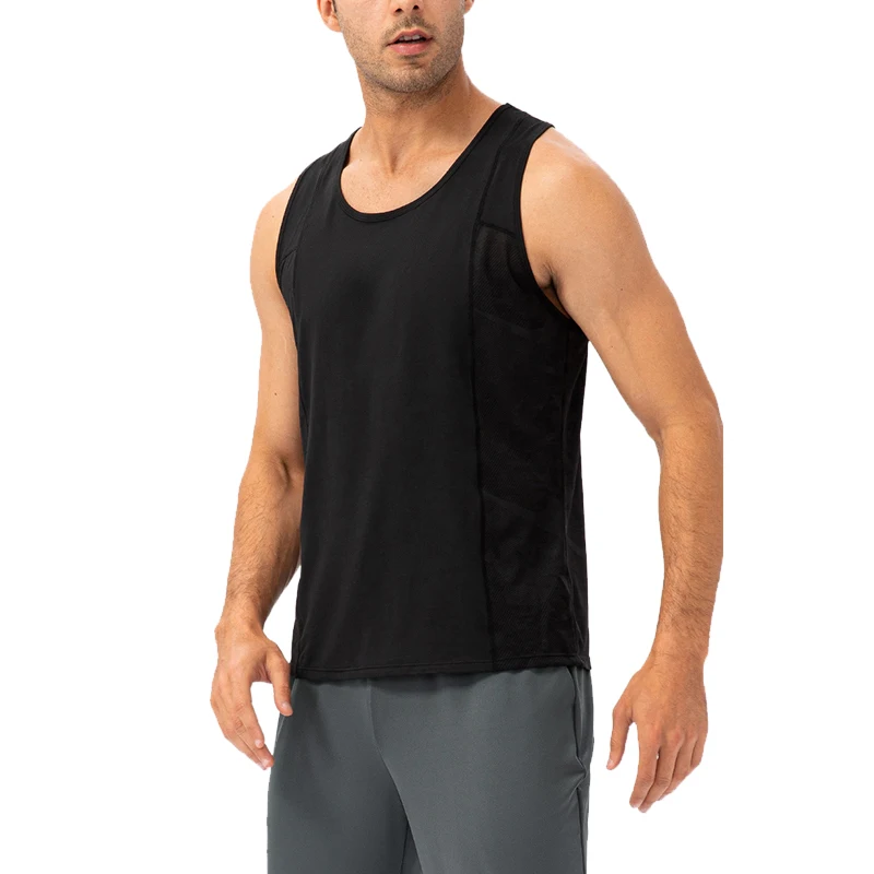 

Summer Male Hot Sale High Quality One Piece 100% Cotton Mens Sleeveless Tank Top Solid Muscle Vest Undershirts O-neck T Shrits
