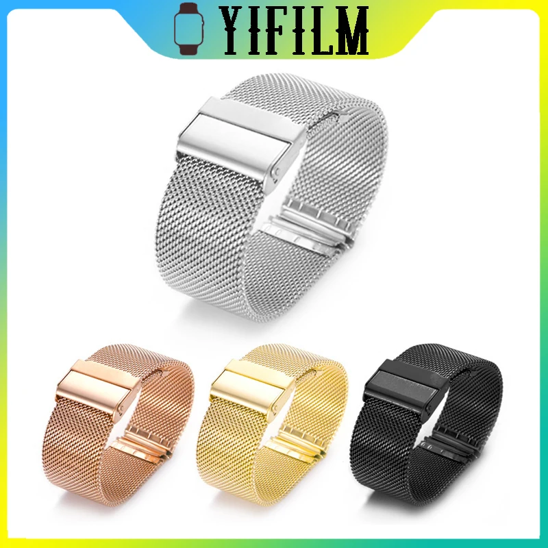 

Миланский металлический ремешок для наручных часов Garmin VivoMove Move Style Forerunner 245 645 музыка HR сменный ремешок из нержавеющей стали