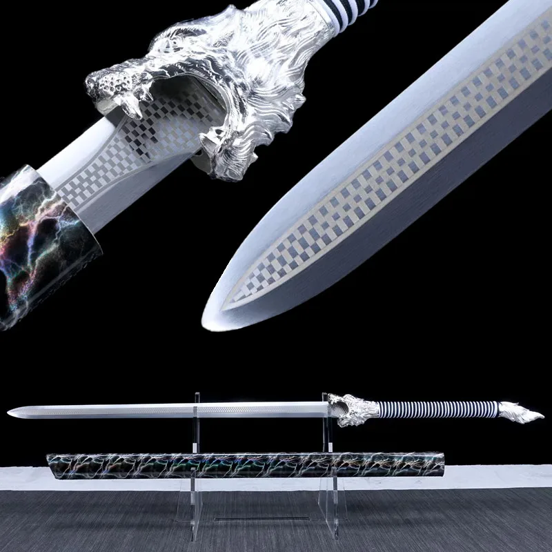 

Hand Forged High manganese steel Wolf Chinese Sword Real Battle Ready Sword Home Decor