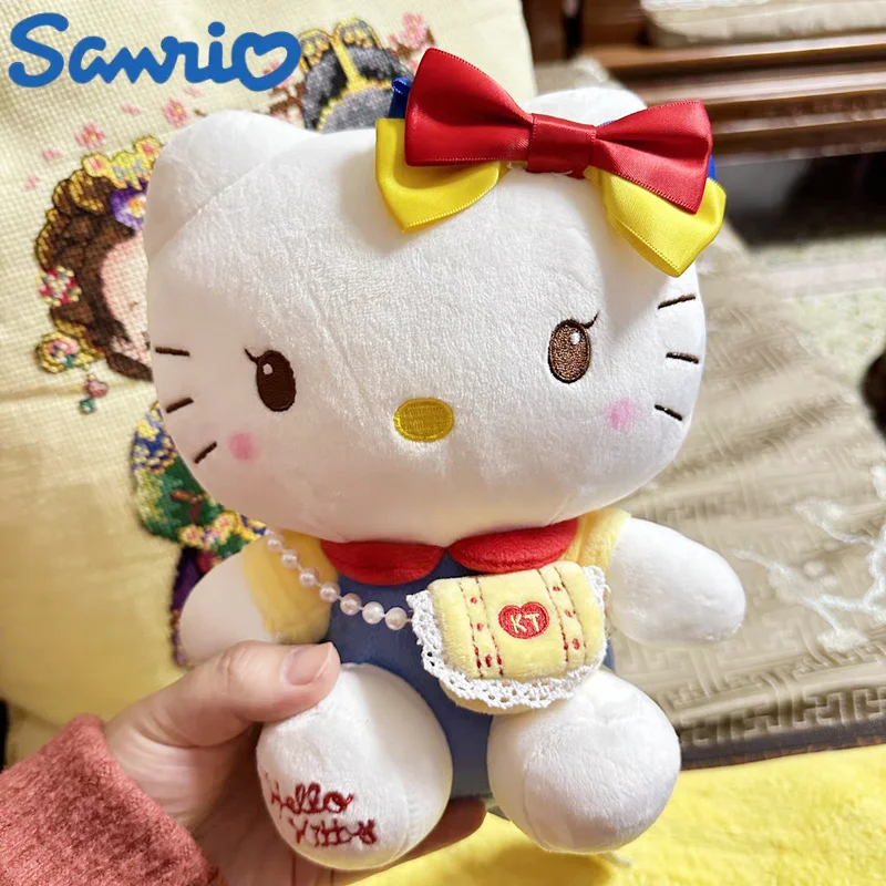 

Подлинная Sanrio Kawayi Hello Kitty плюшевая кукла, игрушки, мультяшный милый кот, мягкая набивная Подушка для украшения комнаты, детский праздничный п...