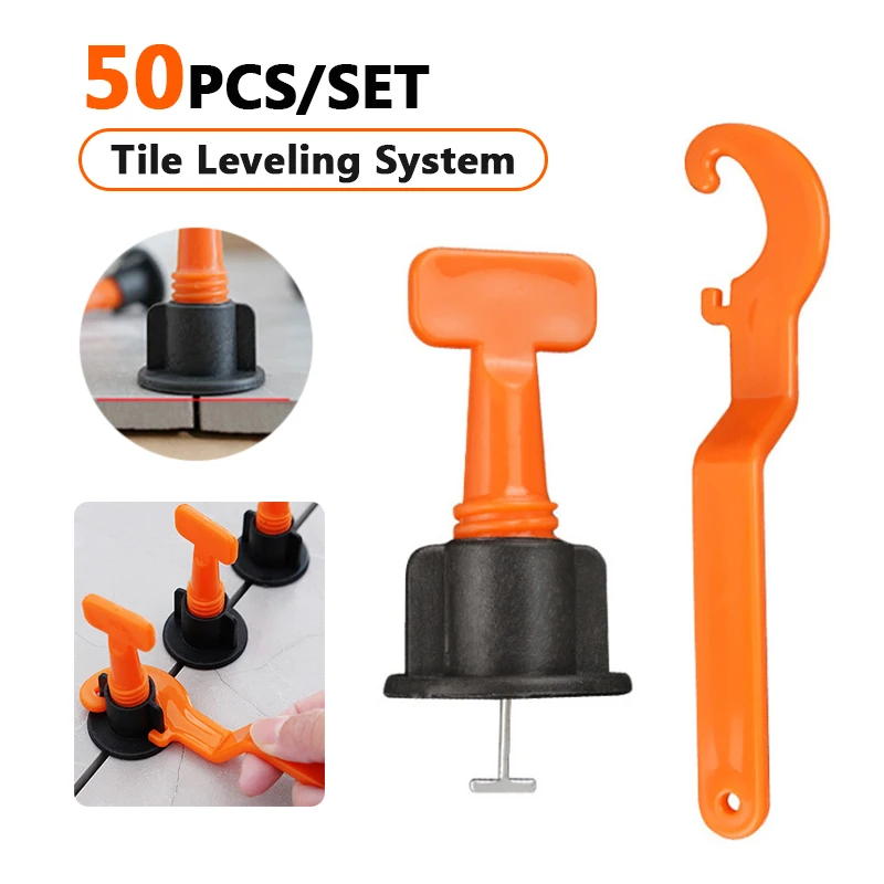 

50Pcs/Set 1.5mm Reusable Level Wedges Tile Spacers For Flooring Wall Tile Carrelage Leveling System Leveler Locator Spacers