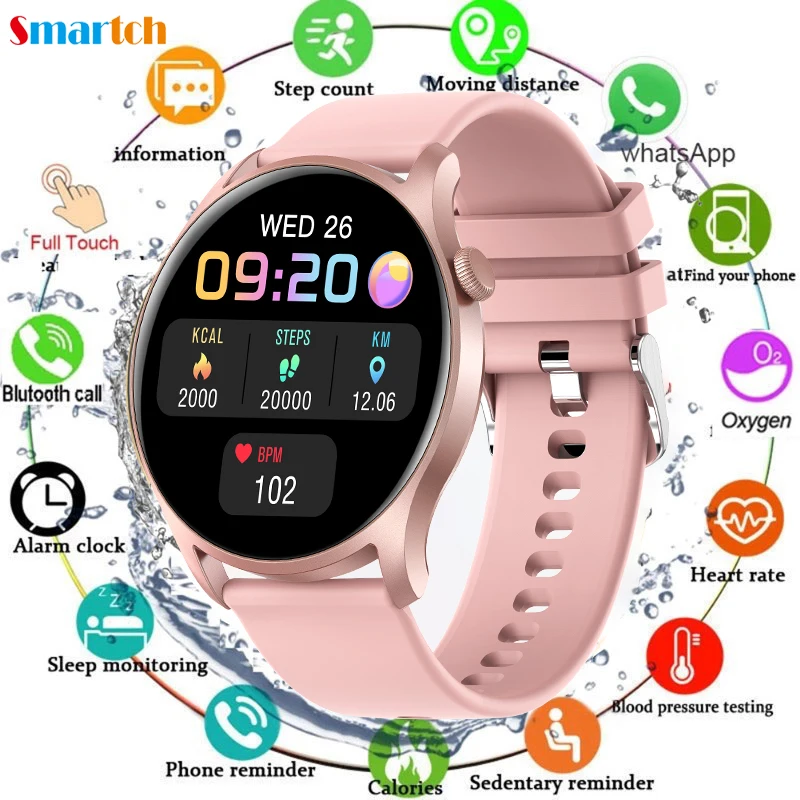 

Smart Watch Women Full Touch Screen Weather Fitness Tracker Waterproof For Bluetooth Smartwatch Men For Android IOS PK SKY 8