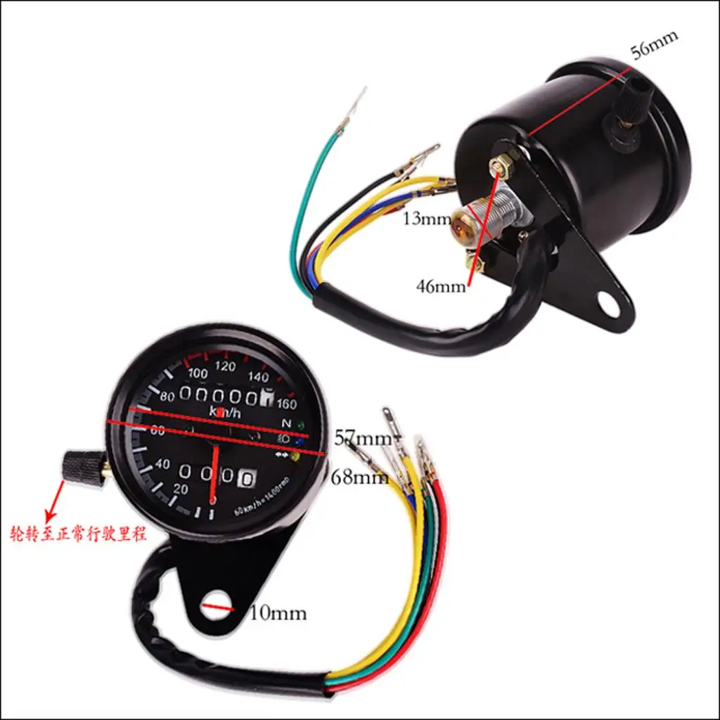 

1 piece LED night light speedometer display motorcycle speedometer gauge