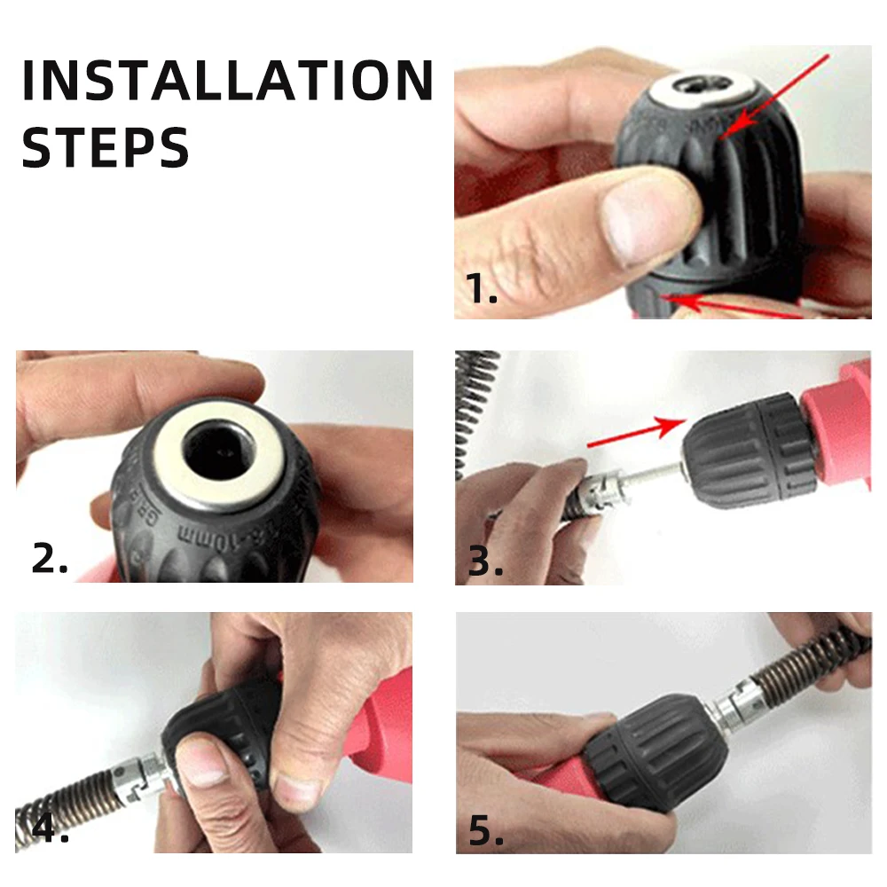 

Sink Cleaner Sewer Dredging Tools Rain Snake Spring Pipe Dredging Tool 100Cm with Electric Drill Connector Home Accessories tool