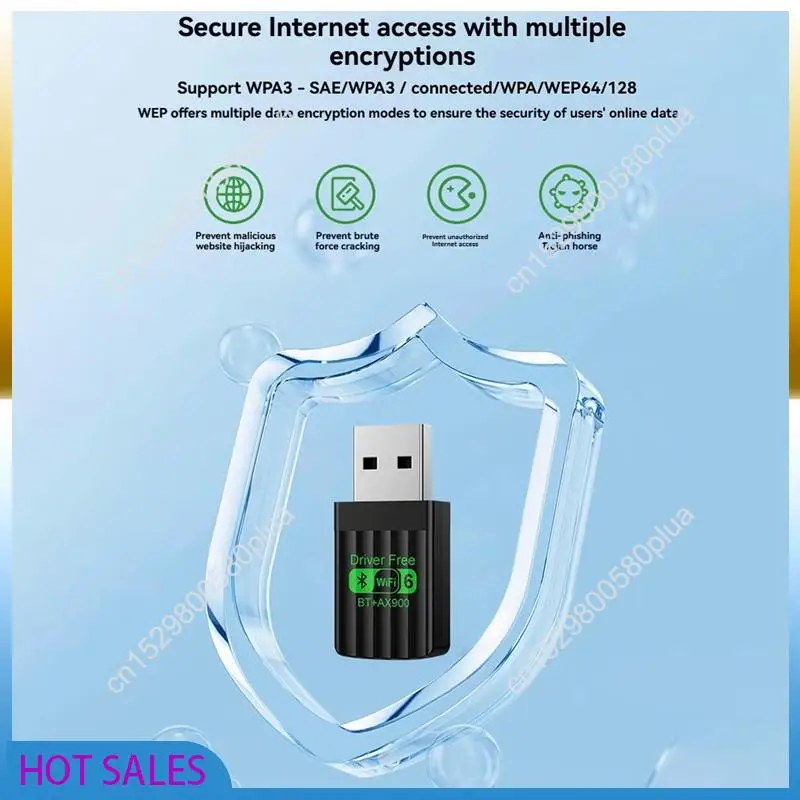 Фото AB31-AX900 Двухдиапазонный Wi-Fi 6 USB-адаптер с Bluetooth 5.4 2,4G/5Ghz Сетевой ключ Беспроводной приемник Драйвер Бесплатная W №1