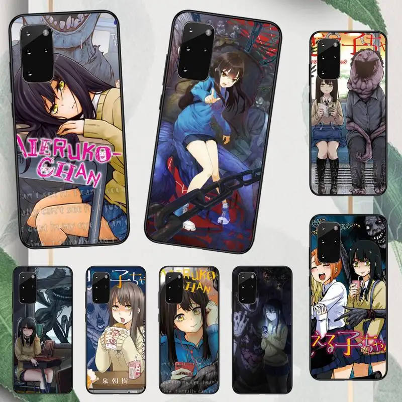 

Mieruko-chan manga horror comic Phone Case For Samsung galaxy A S note 10 12 20 32 40 50 51 52 70 71 72 21 fe s ultra plus