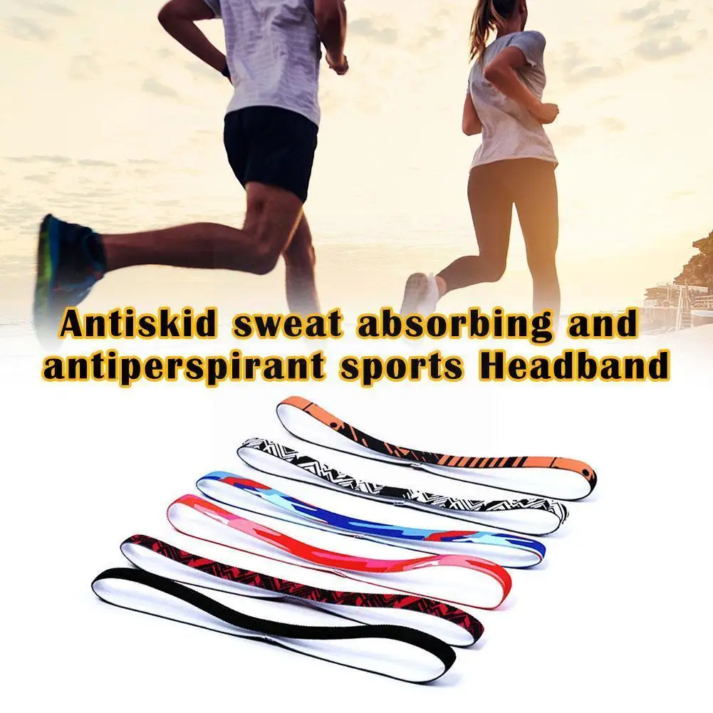 

Women Stretch Sports Yoga Hairband Headband For Men Sport Running Fitness Headbands Elastic Anti-slip Sweatband Headbands T7q6