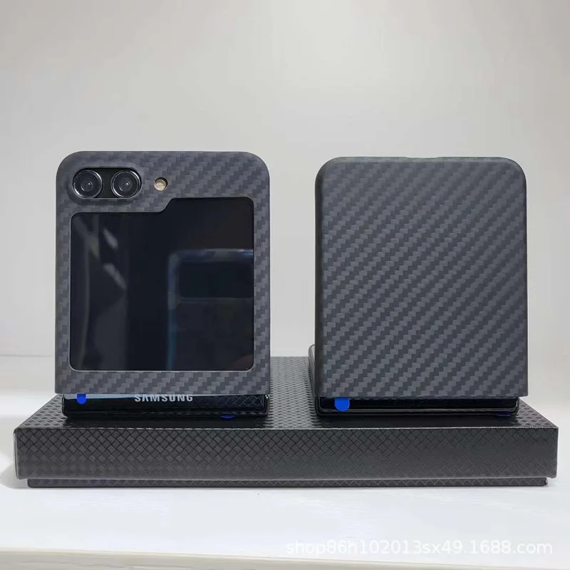 

for Galaxy Z Flip 5 Case Magsafe Carbon Fiber Case for Samsung Galaxy Z Flip 5, Ultra-thin, Shockproof Cover, Aramid Fiber Cover