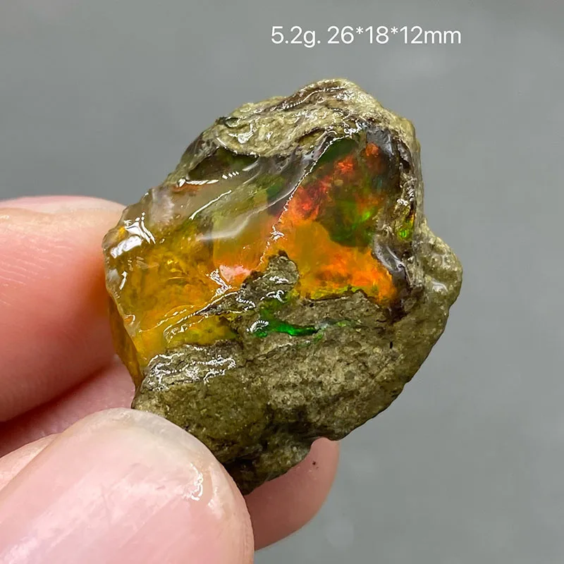 

100% натуральный эфиопский опал, оригинальный минеральный образец, целебный кристалл, кулон из драгоценного камня