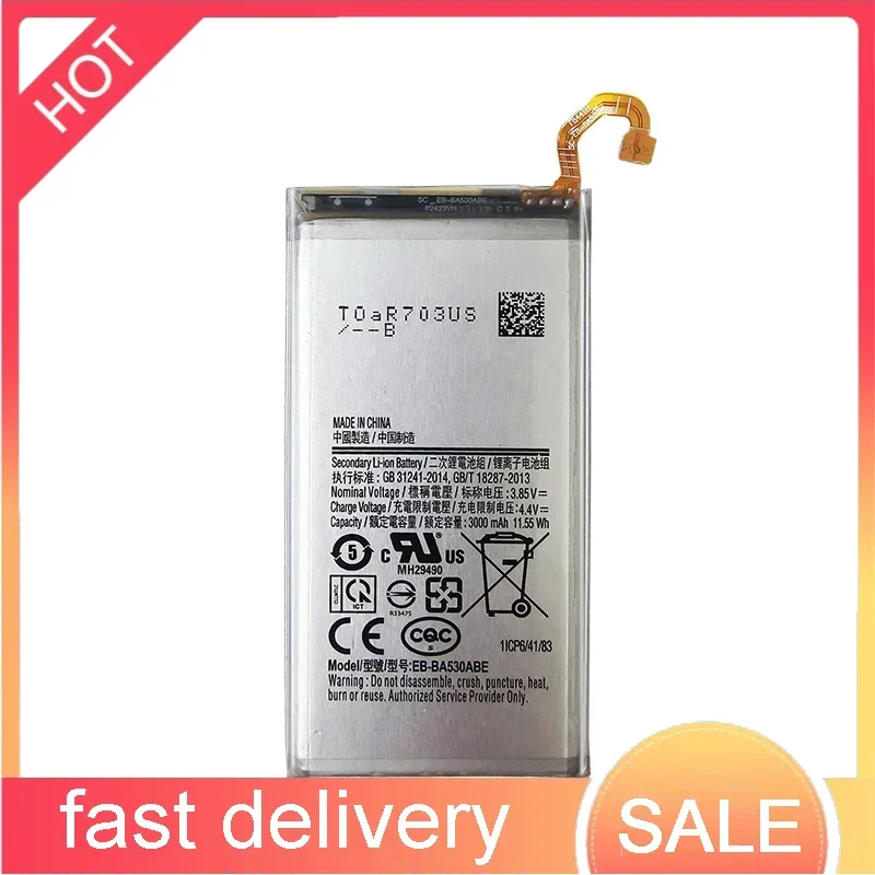 EB-BA530ABE запасная батарея для Samsung Galaxy A8 2018 A530 SM-A530F A 530 гарантия на портативные
