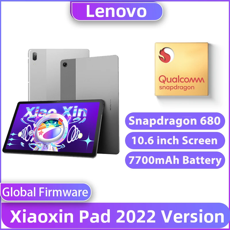 Global Firmware Lenovo Pad 2022 Xiaoxin Tablet Snapdragon 680 10.6