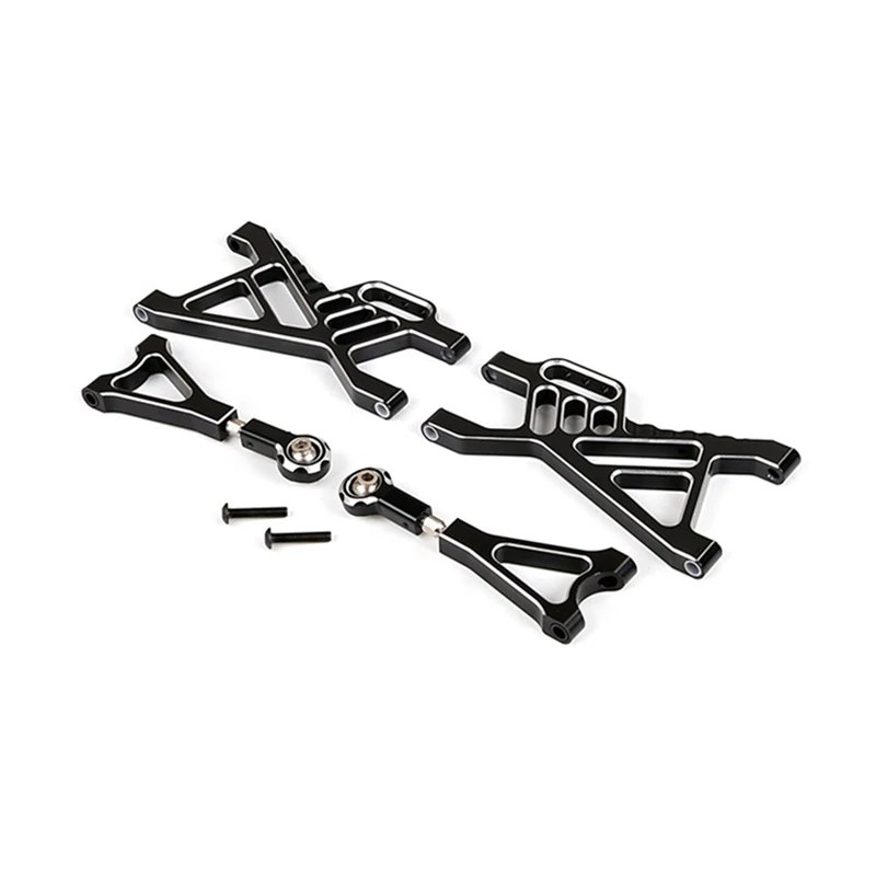 

1Set Rc Car Toys Games Parts Alloy CNC Suspension Arm Kit Fit For 1/5 HPI ROFUN BAHA ROVAN KM BAJA 5B 5T 5SC Black