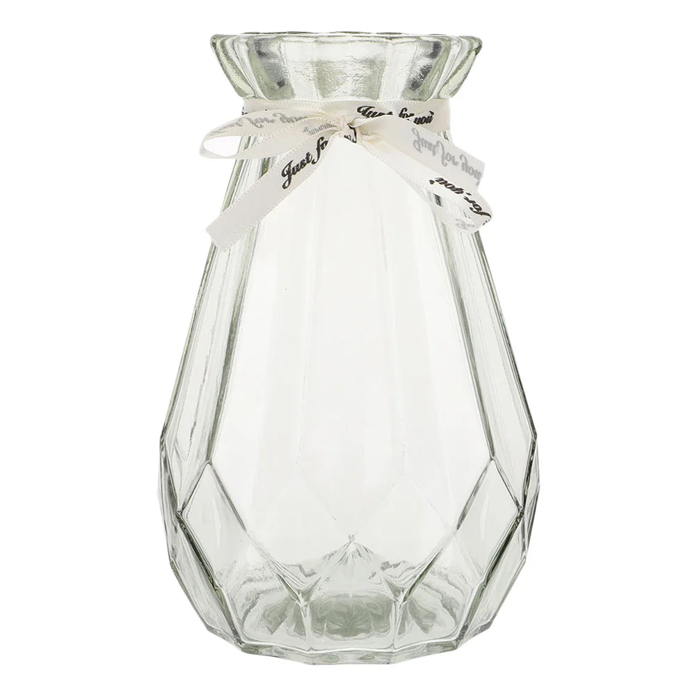 Glass Vase Transparent Glass Flower Container Simple Style Glass Gardening Vase