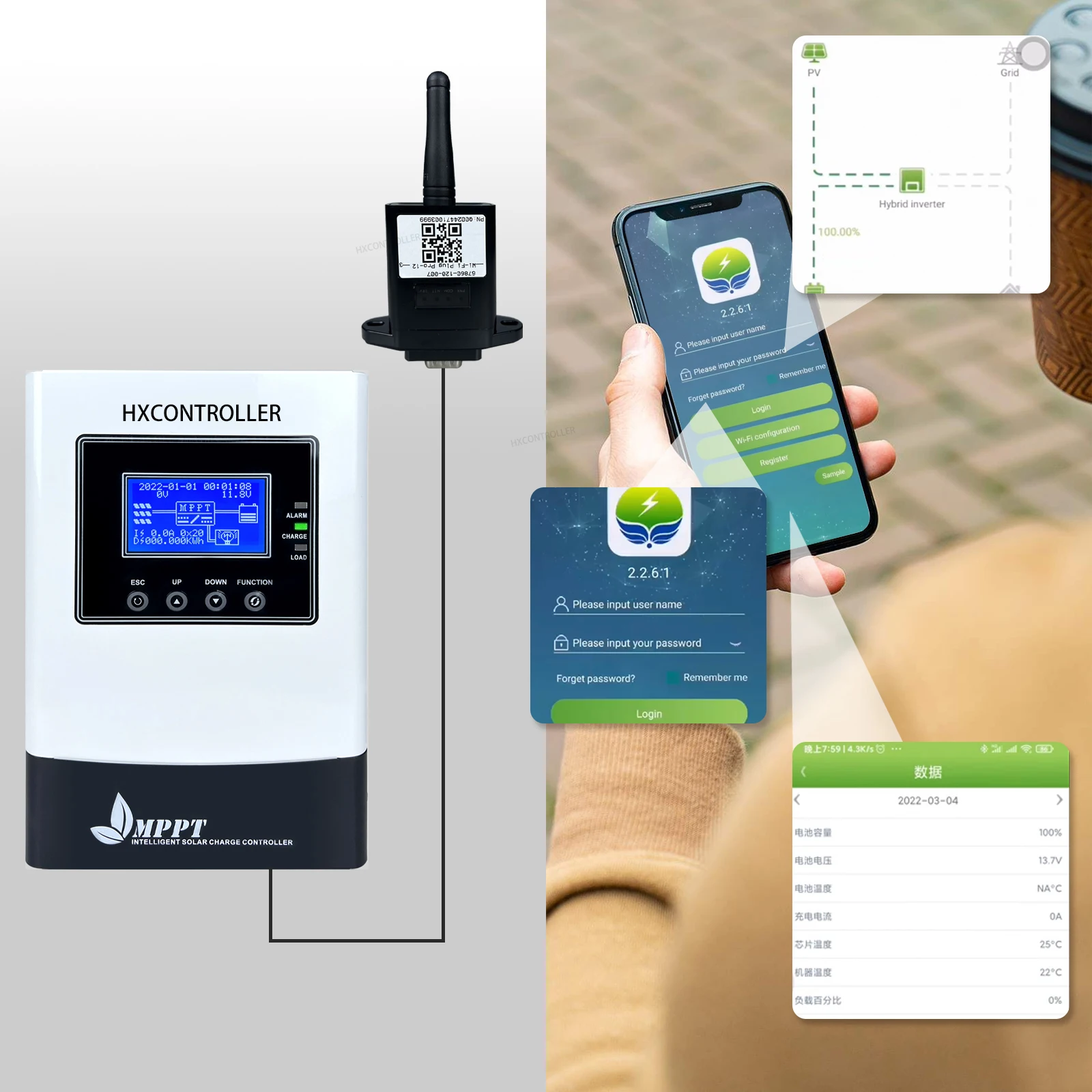 Контроллер заряда солнечной батареи MPPT а 80 А 60 12 В 24 36 48 постоянного тока