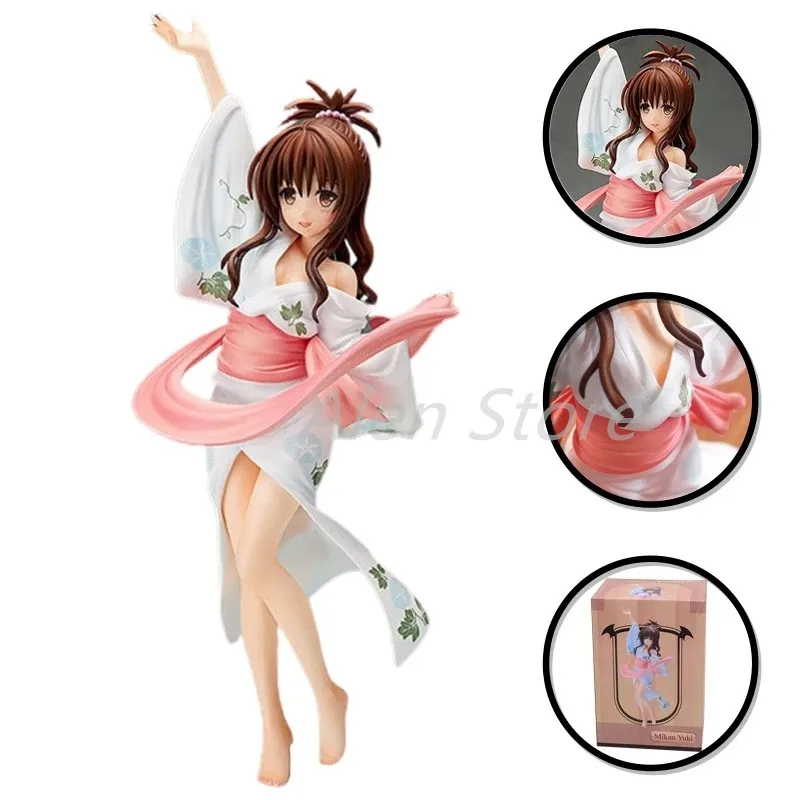 

Japan Anime Kawaii Girl To Love Ru Darkness Yuuki Mikan LALA Satalin Deviluke Maid Ver. PVC Anime Action Figure Model Girls Gift