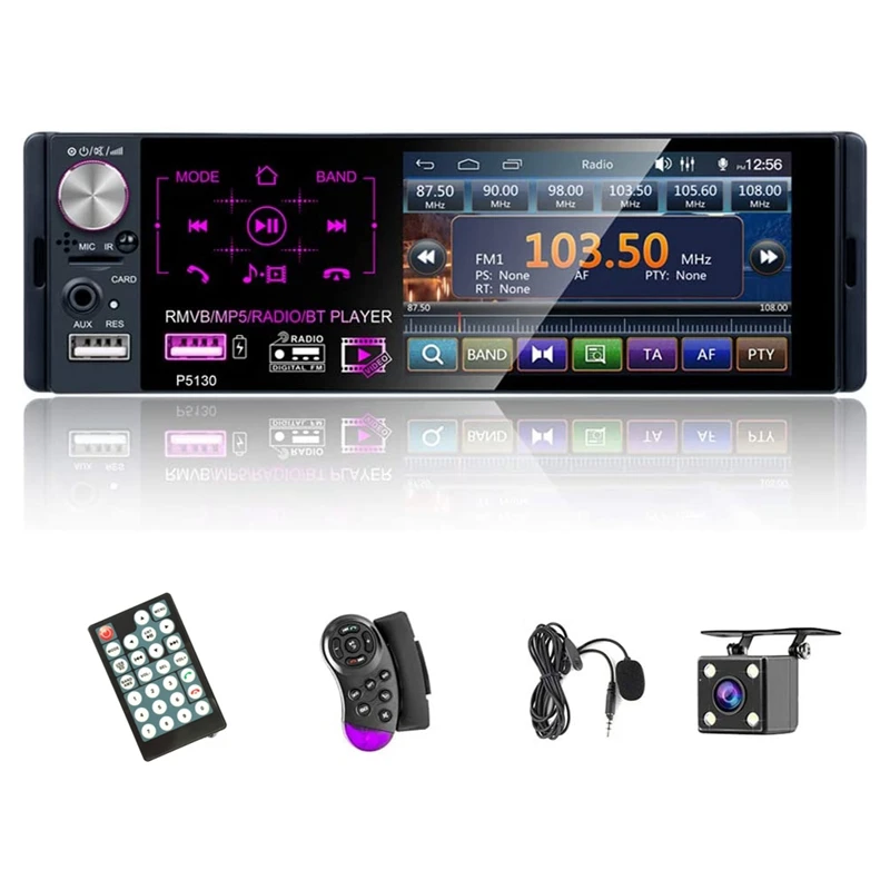 

4.1 Inch Contact Screen Car Radio Multimedia Bluetooth Audio Car MP5 Player AUX Input USB Port AM/FM/RDS Radio System