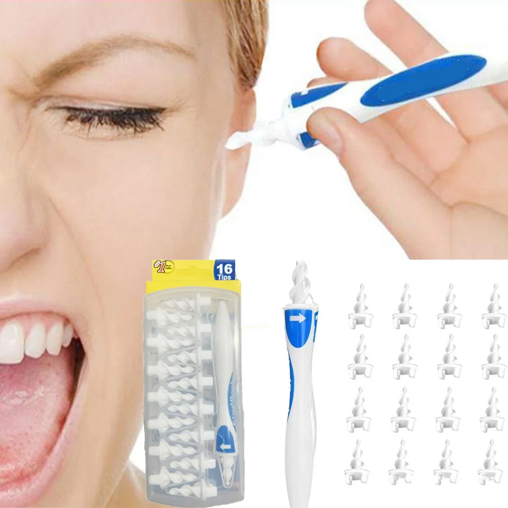 

Ear Cleaner Silicon Ear Spoon Tool Set 16 Pcs Care Soft Spiral For Ears Cares Health Tools Cleaner Ear Wax Removal Tool
