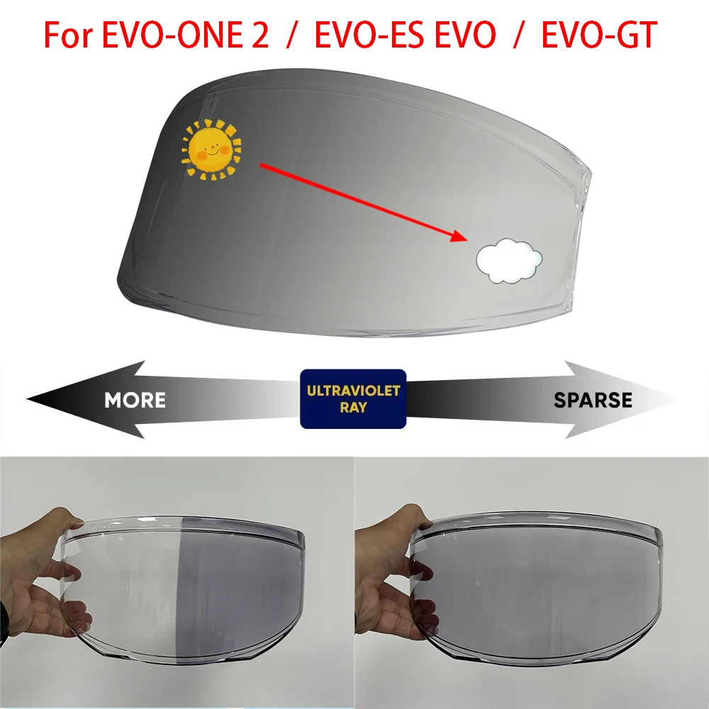 

Козырек для шлема EVO-ONE для Shark EVO-ONE 2 EVO ES/EVO GT, козырек для мотоциклетного шлема, покрытие серебристо-красного цвета, сменные линзы