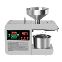 intelligent oil press automatic household stainless steel hot cold oil extraction machine temperature control sesame oil peanut