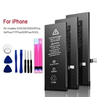 AAAAA 2021 высокой емкости аккумулятора телефона для Apple 5S iPhone 5 6S 6 7 8 Plus X SE Xr Xs Max Замена Аккумулятор для iPhone 7 батарей