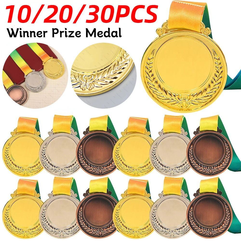 5.2cm Medal Gold Silver Bronze Trophy Award Medals Winner Reward Outdoor Sports Competitions Prizes Football Play Souvenir Gifts