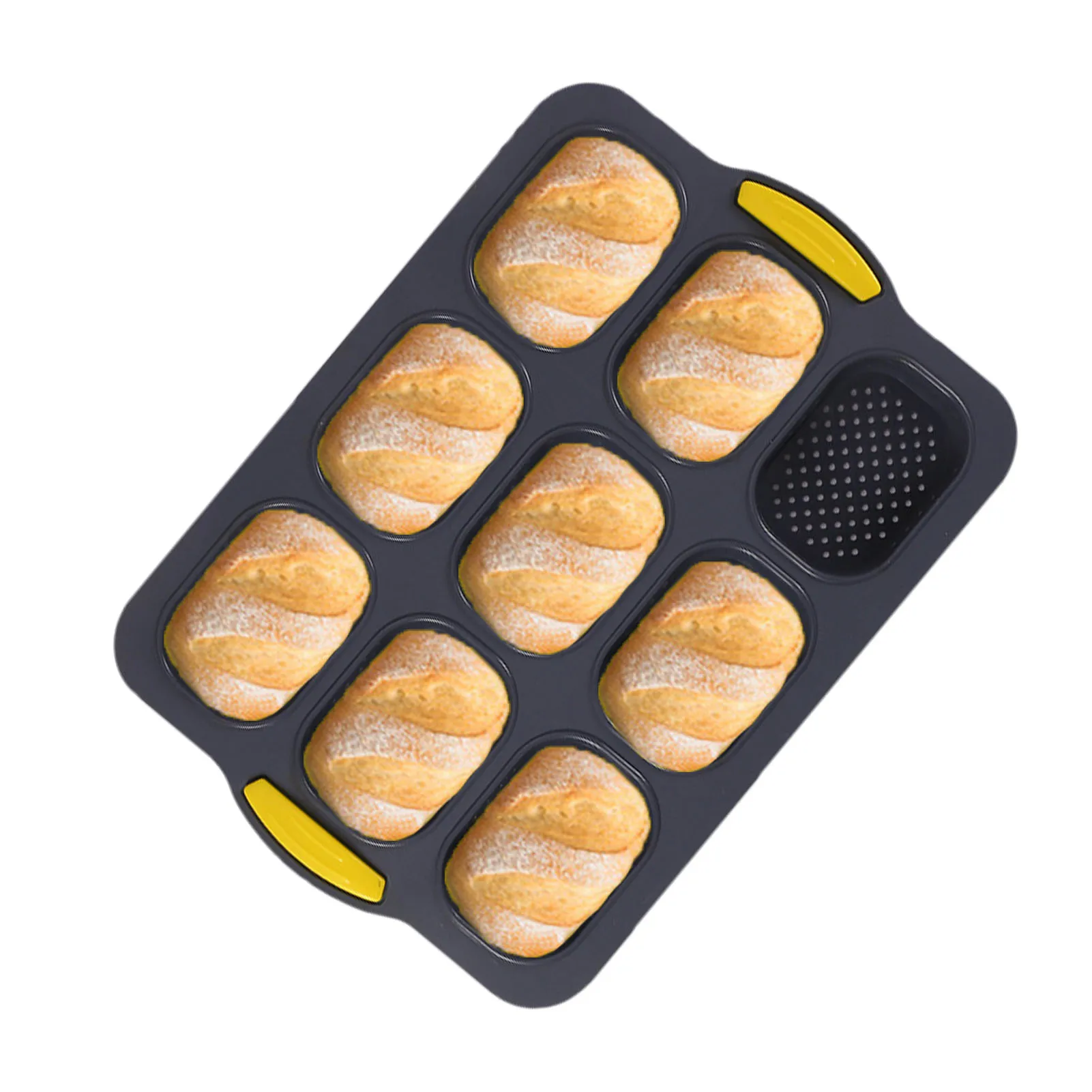 

Nonstick French Bread Mold Silicone BPA Free Cupcake Pan 1 Pack Regular Size Silicone Mold Easy Clean Nonstick Gift For Baking