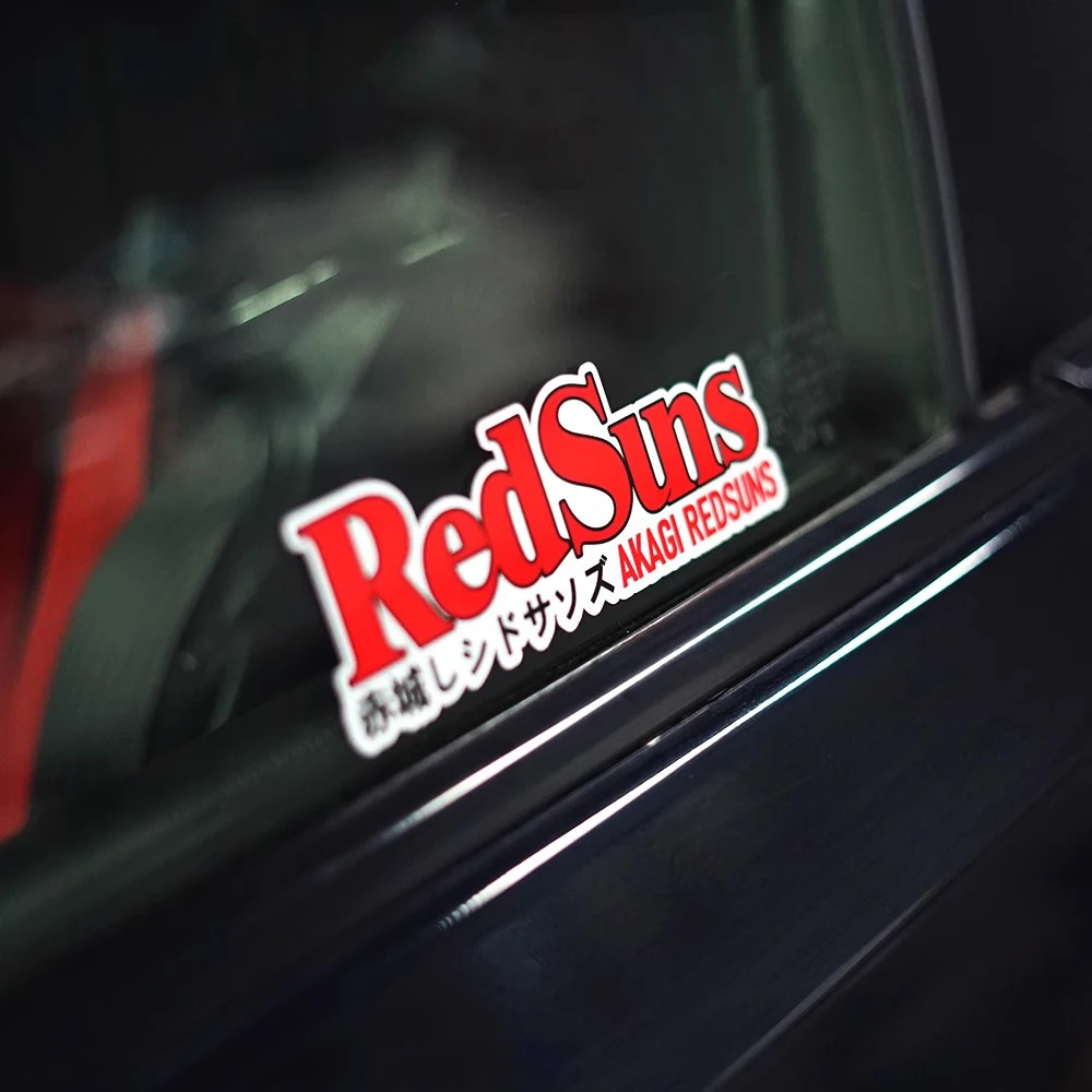Фото Автомобильная наклейка, виниловая наклейка для AKAGI RedSuns Sincere Devotion, гоночная модификация, символ спонсора, модифицированная наклейка, авто графика №1