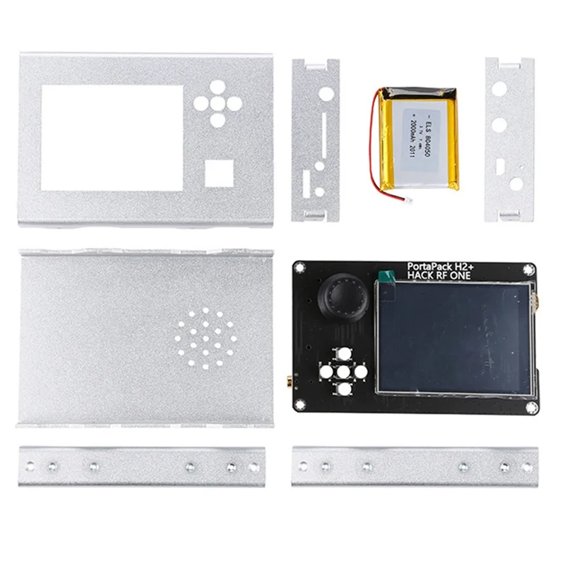 

Сенсорный ЖК-дисплей Portapack H2 3,2 дюйма + алюминиевая фотовспышка + аккумулятор 2000 мАч для Hackrf One Sdr (серебристый)