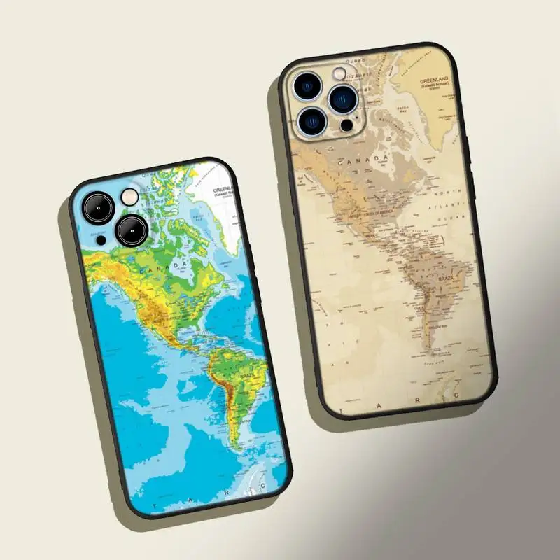 Дорожная карта Мексики чехол для iphone13 12 Pro 11 Max X XR Mini XS MAX 7 8 plus 6s 2020 se |