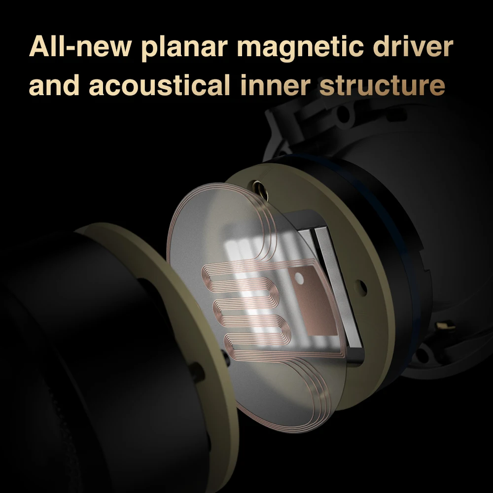 Магнитный драйвер TRN Kirin Nano-grade Planar внутриушной монитор корпус из магниевого
